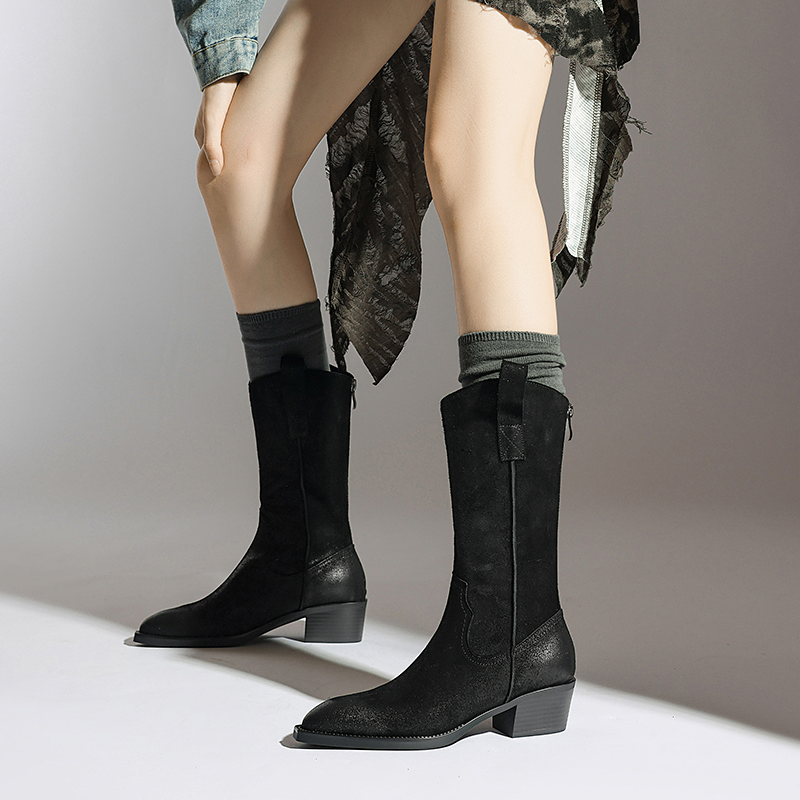 Aila Women's Leather Western Boots