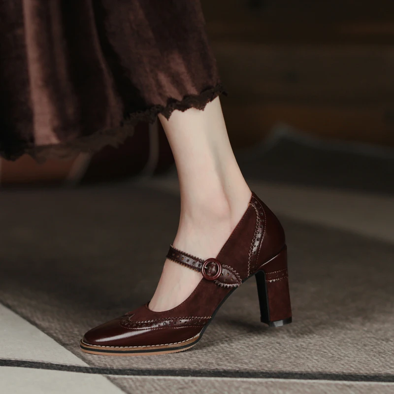Albany Women's Brogues Pump Shoes