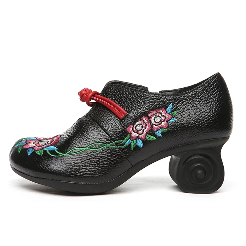 Aleida Women's Embroidery Pumps Shoes