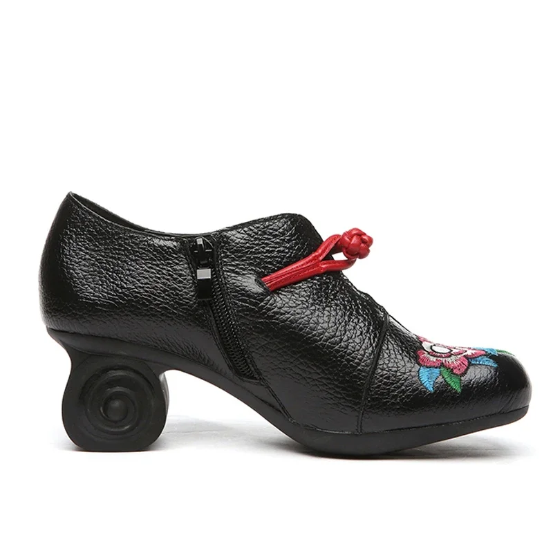Aleida Women's Embroidery Pumps Shoes