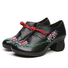 Aleida Women's Embroidery Pumps Shoes