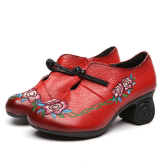 Aleida Women's Embroidery Pumps Shoes