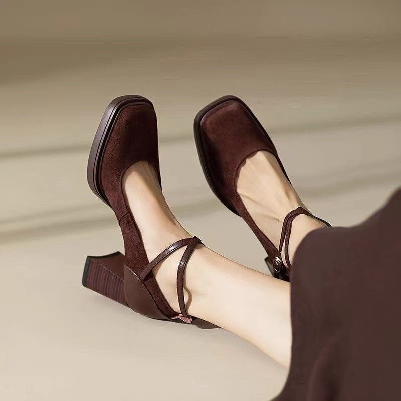 Alex Women's Ankle Straps Platform Pumps