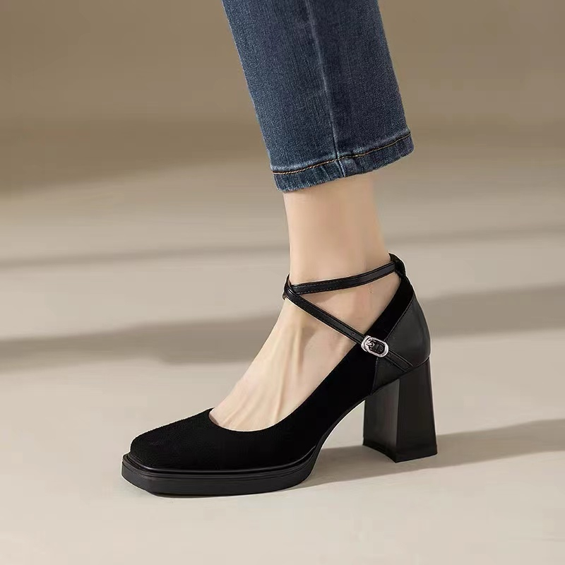 Alex Women's Ankle Straps Platform Pumps
