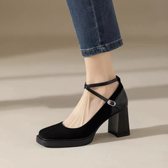 Alex Women's Ankle Straps Platform Pumps