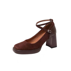 Alex Women's Ankle Straps Platform Pumps