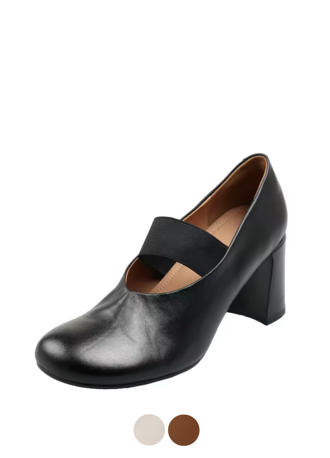 Alina Women's Low Heeled Round Toe Pumps