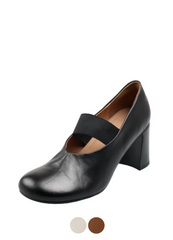 Alina Women's Low Heeled Round Toe Pumps