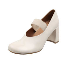 Alina Women's Low Heeled Round Toe Pumps