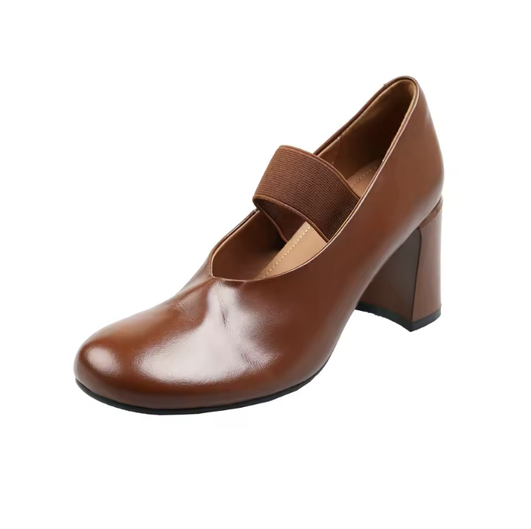 Alina Women's Low Heeled Round Toe Pumps