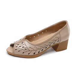 Alina Women's Open-Toe Comfortable Leather Sandals