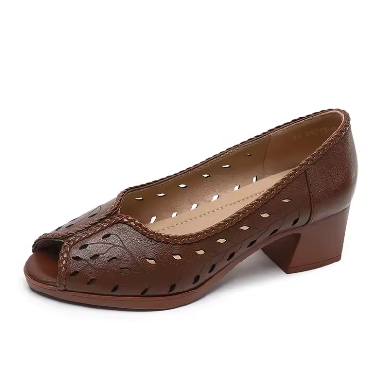 Alina Women's Open-Toe Comfortable Leather Sandals