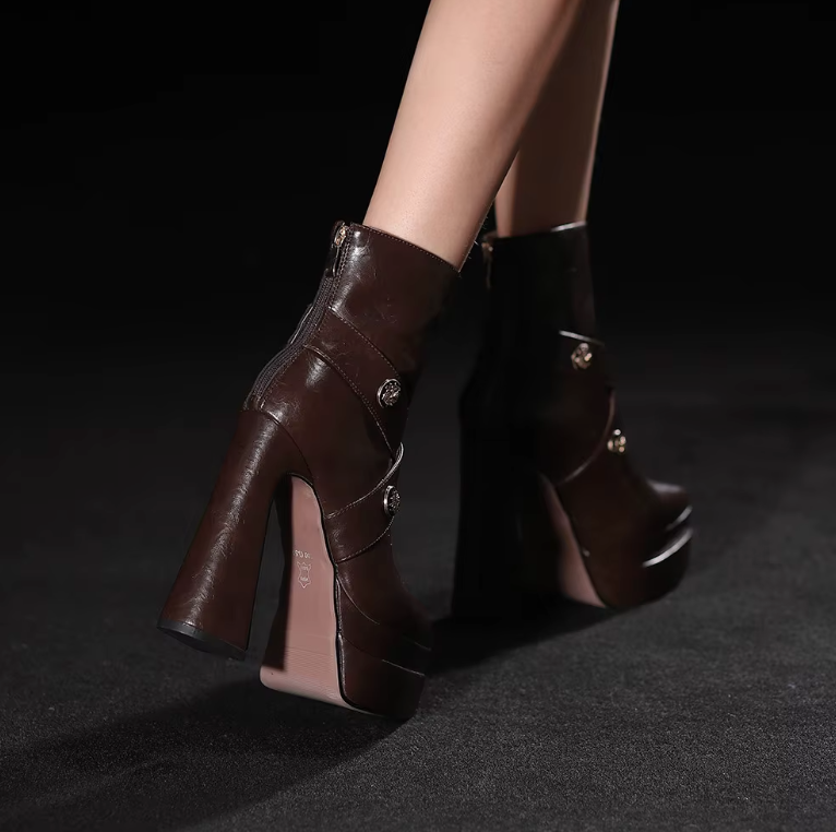 Alixa Women's Warm Platform Ankle Boots