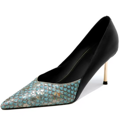 Alondra Leather Pointed Dress Pumps