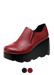 Ana Women's Leather Platform Shoes