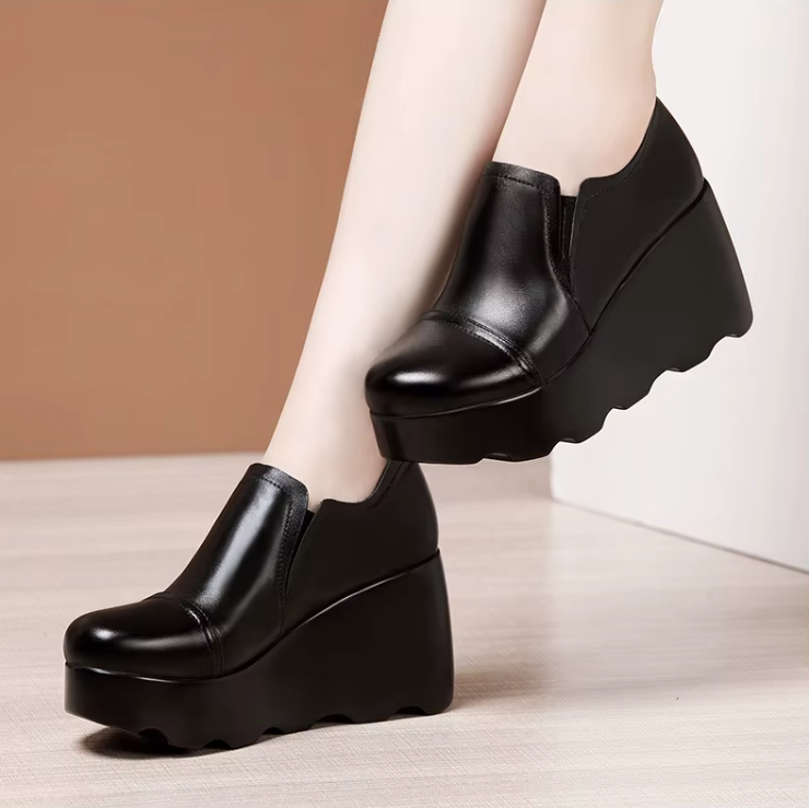 Ana Women's Leather Platform Shoes