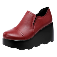 Ana Women's Leather Platform Shoes