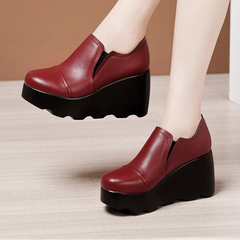 Ana Women's Leather Platform Shoes