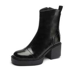 Andy Women's Square Heel Leather Boots