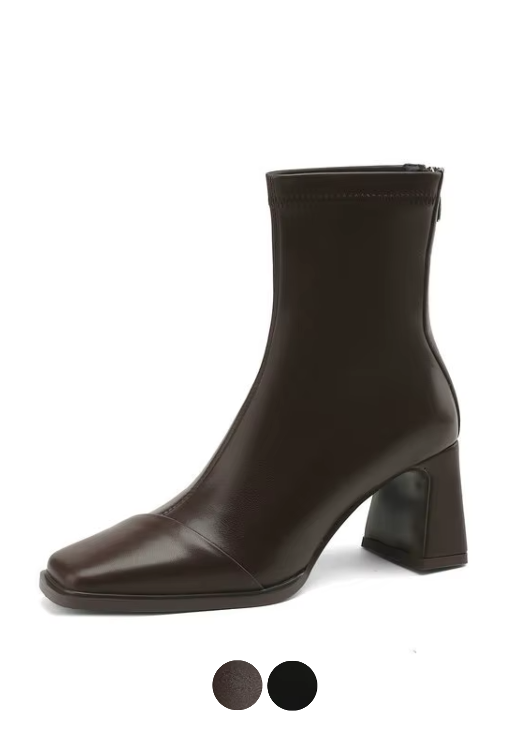 Anthonia Women's Square High Heel Stretch Ankle Boots