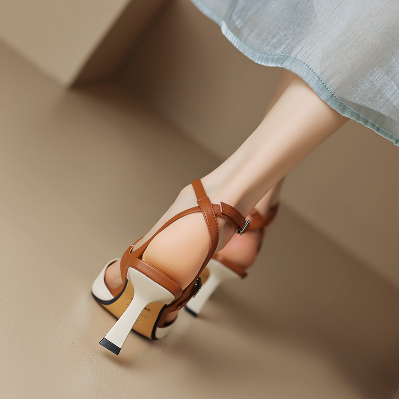 Antonia Women's Leather Slingbacks Sandals