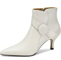 Arcelia Women's Leather Zipper Ankle Boots