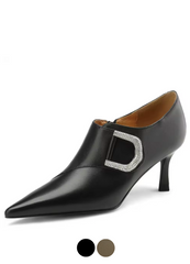 Ariana Women's Leather Pointed Toe Classic Pumps