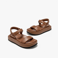 Ariel Women's Thick Sole Leather Flat Sandals