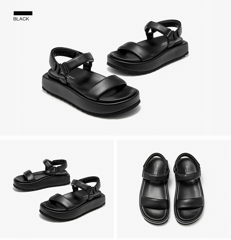 Ariel Women's Thick Sole Leather Flat Sandals
