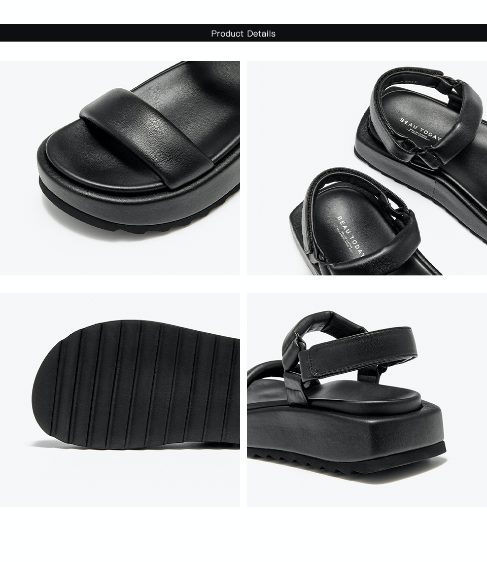 Ariel Women's Thick Sole Leather Flat Sandals