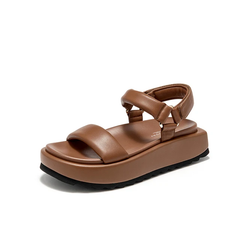 Ariel Women's Thick Sole Leather Flat Sandals