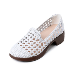 Aura Women's Hollow Woven Breathable Loafers