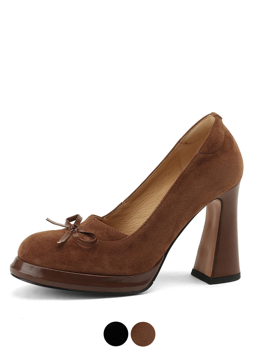 Barbara Women's Leather High Heels Platform Pumps
