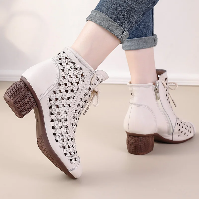 Barbara Women's Summer Side Zip Ankle Boots