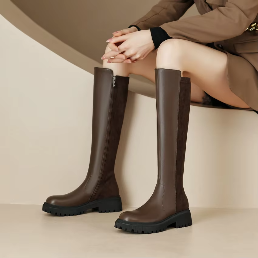 Berly Women's Knee-High Zipper Boots