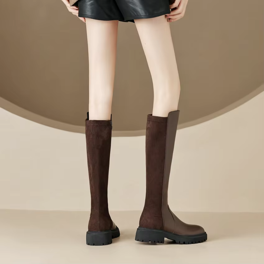 Berly Women's Knee-High Zipper Boots