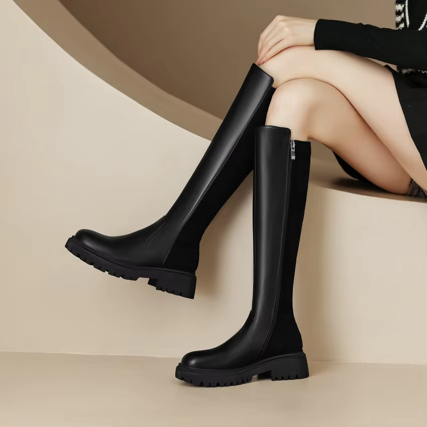 Berly Women's Knee-High Zipper Boots