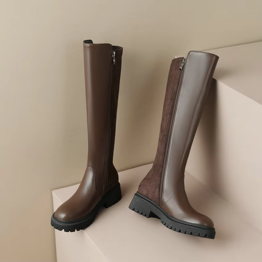 Berly Women's Knee-High Zipper Boots