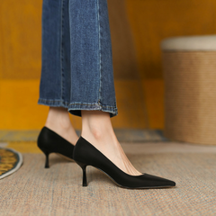 Bianca Women's Pointed Toe Thin High Heels Pumps