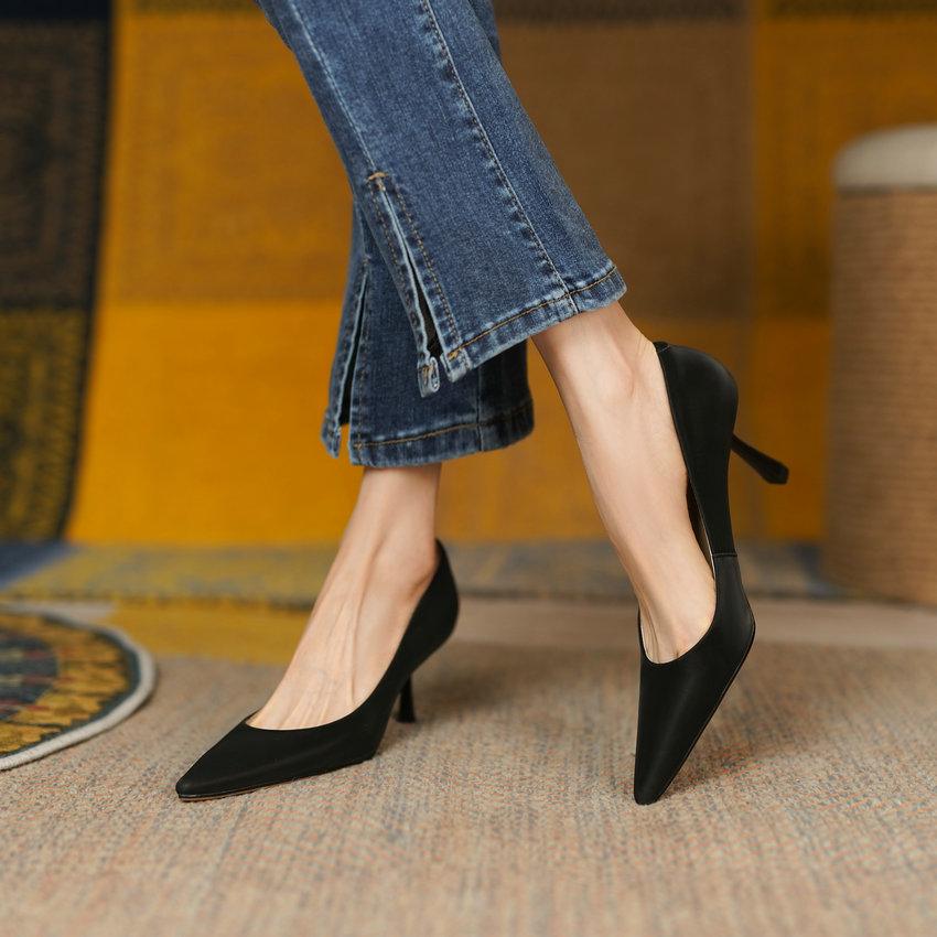 Bianca Women's Pointed Toe Thin High Heels Pumps
