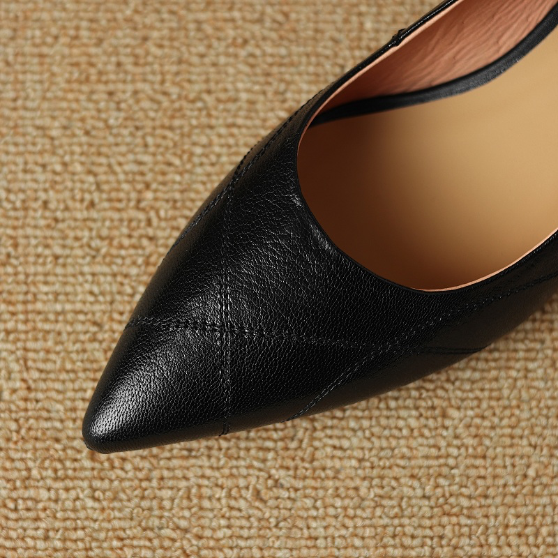 Bracho Women's Leather Office Pointed Toe Pumps