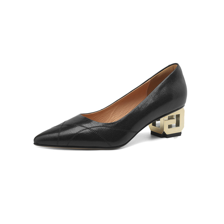 Bracho Women's Leather Office Pointed Toe Pumps