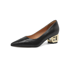 Bracho Women's Leather Office Pointed Toe Pumps