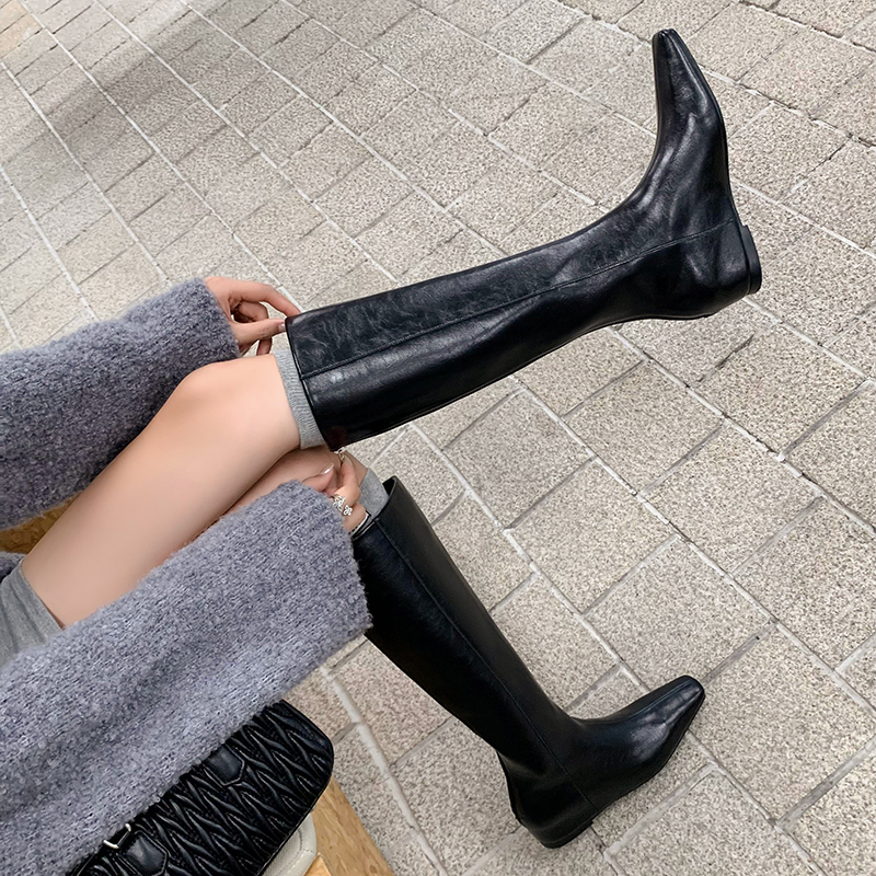Camila Women's Leather Long  Boots
