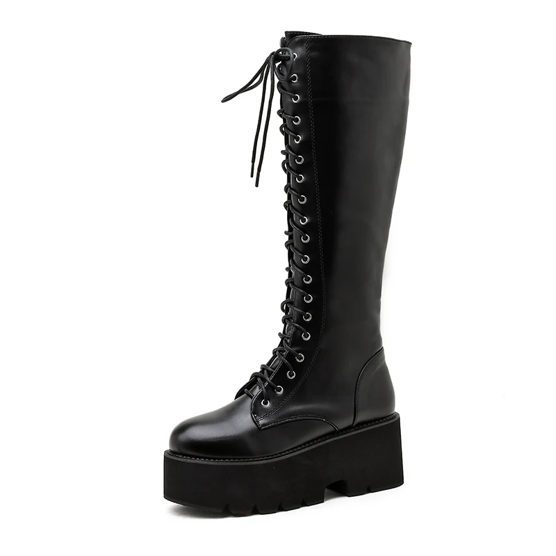 Camila Women's Long Lace Up Boots