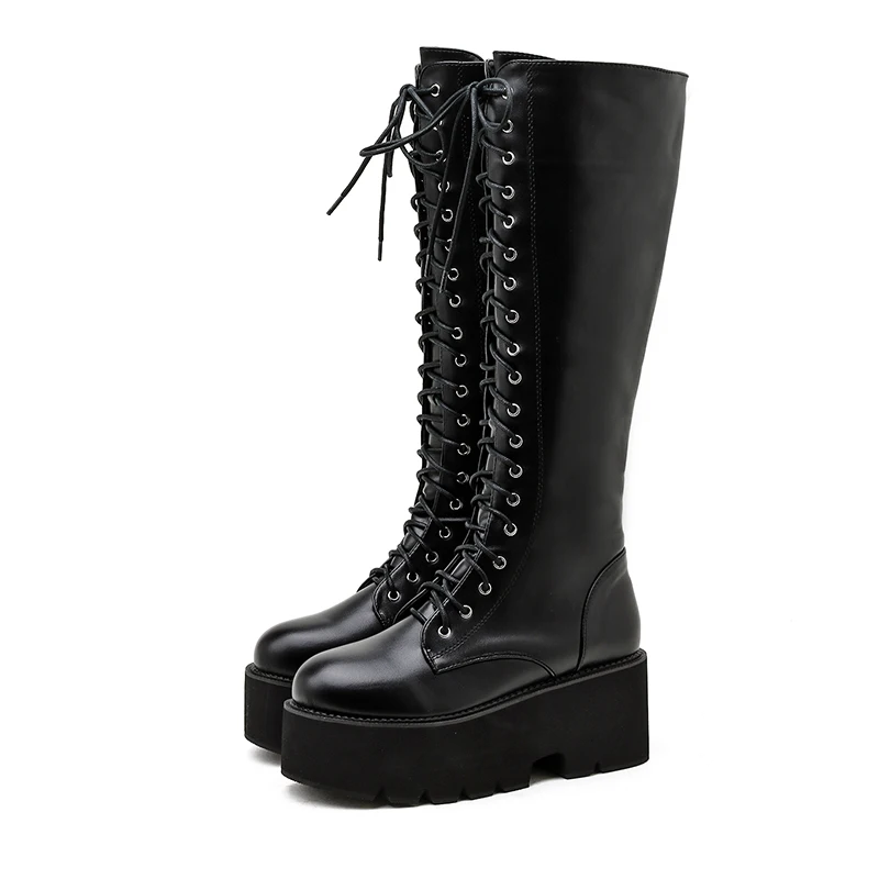 Camila Women's Long Lace Up Boots