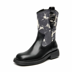 Carlota Women's Square Toe Buckle Boots