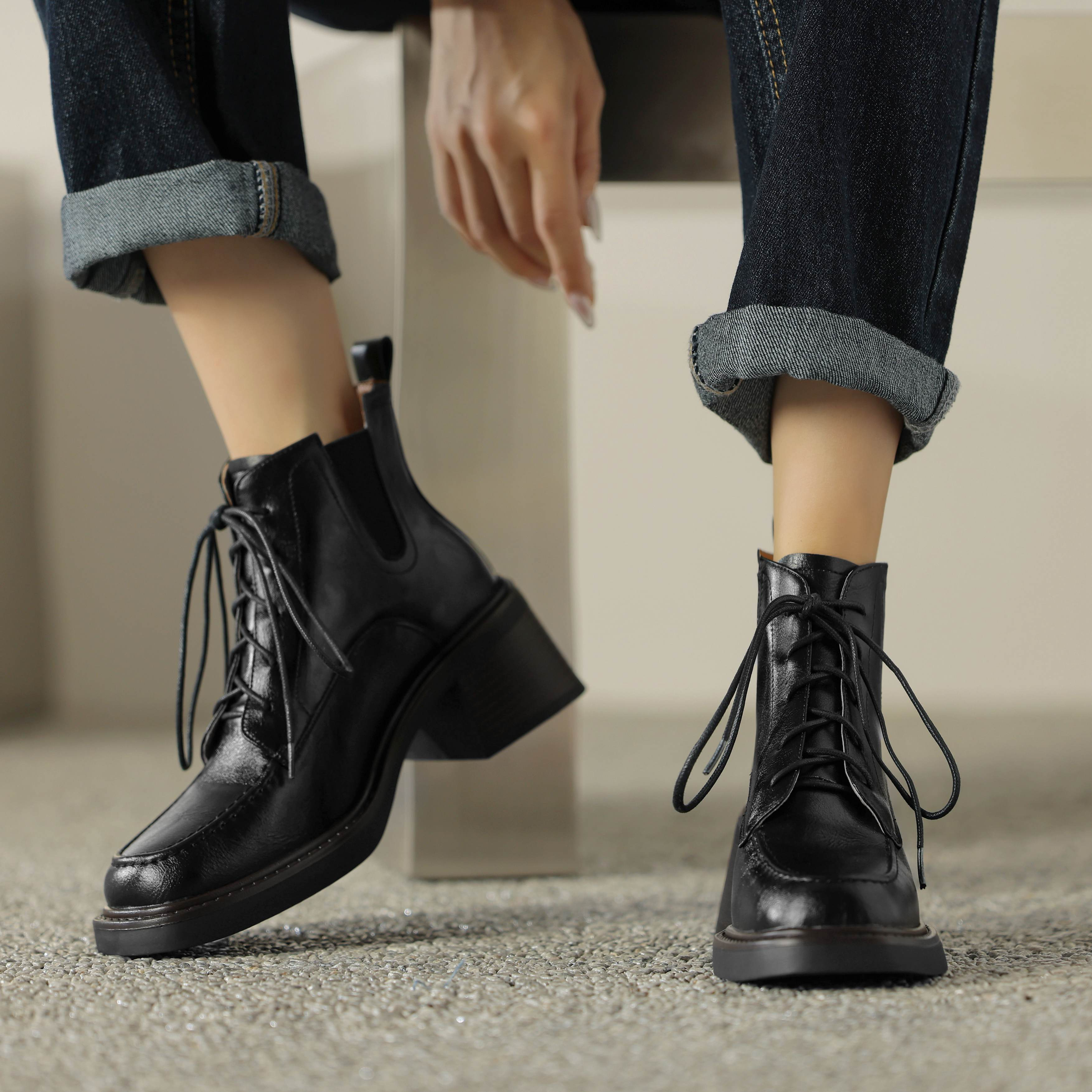 Celia Women's Western Leather Boots