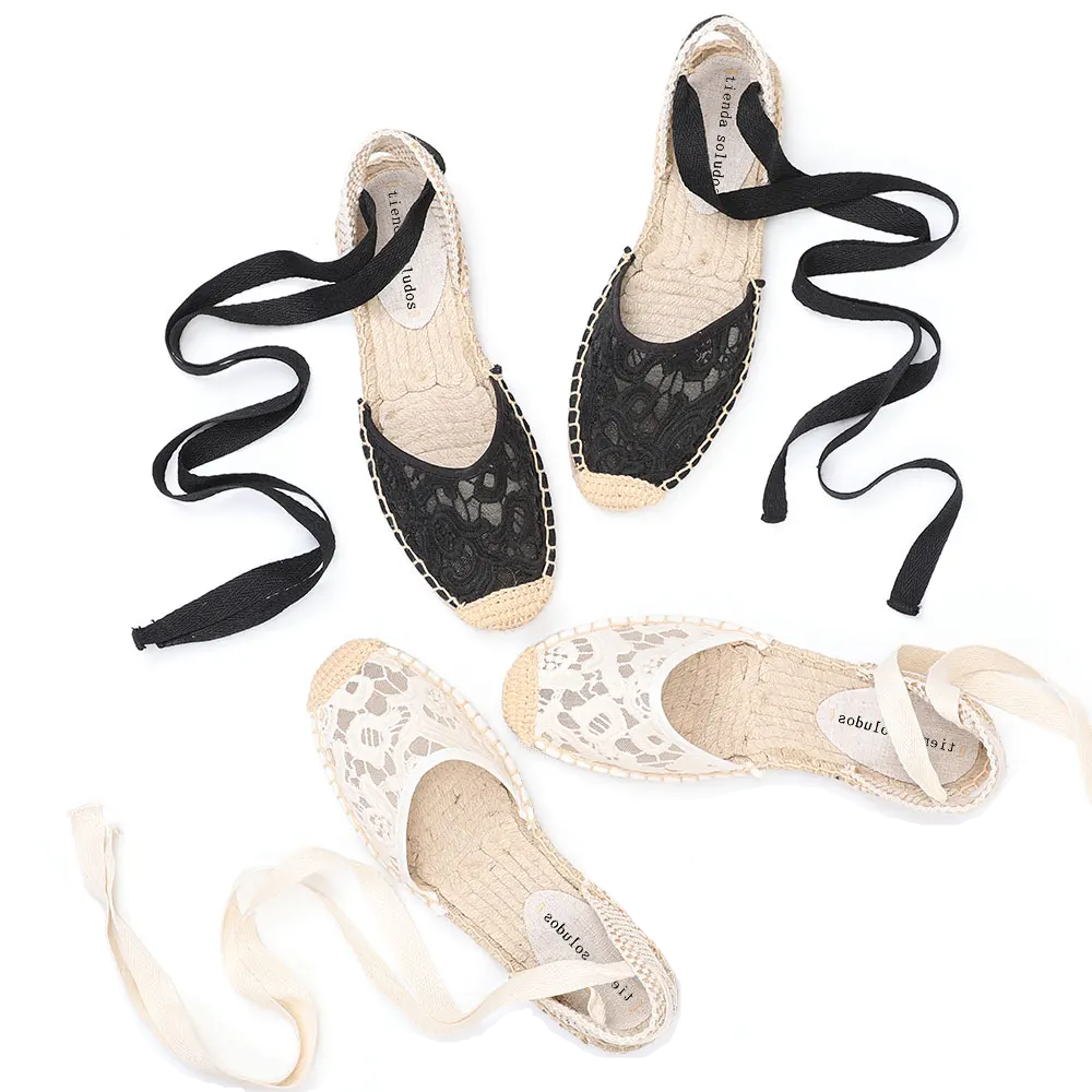 Chelito Women's Lace Flat Espadrilles