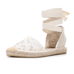 Chelito Women's Lace Flat Espadrilles